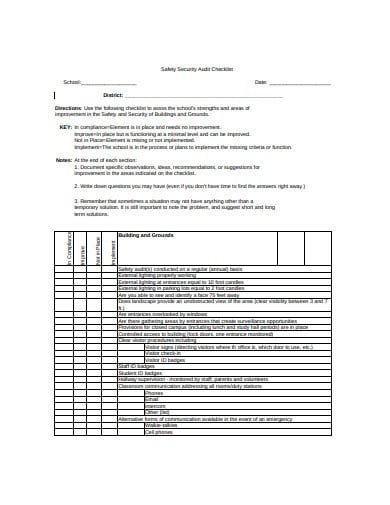 8 Security Audit Checklist Templates In Pdf Doc Free And Premium