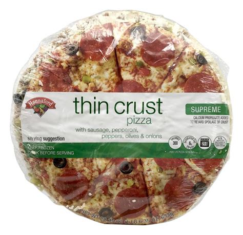 Hannaford Thin Crust Pizza Supreme 1source