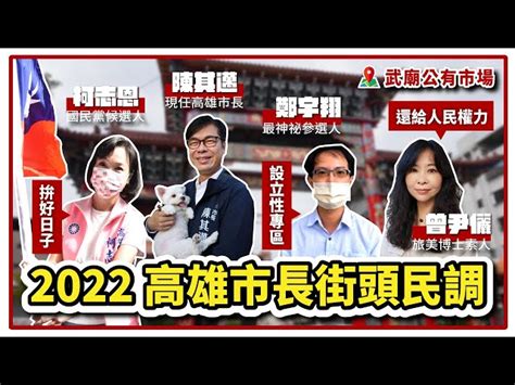 高雄市長街頭民調第四戰：武廟公有市場！「期待柯志恩可以翻轉高雄教育」、「高雄市長很難做得好！」、「民進黨跟以前黨外時期差很多」、「空降高雄的人不考慮」