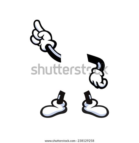 Vector Illustration Cartoon Hands Legs Stock Vector (Royalty Free ...