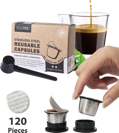 Sealpod Reusable Nespresso Capsule Refillable Pod Compatible With Nespresso Original Line