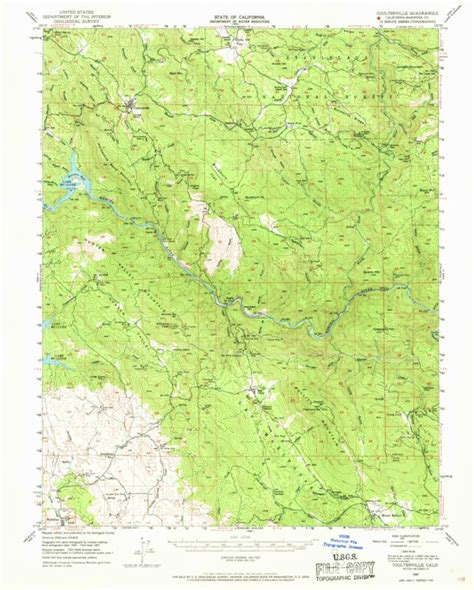 Coulterville, CA (1947, 62500-Scale) Map by United States Geological ...