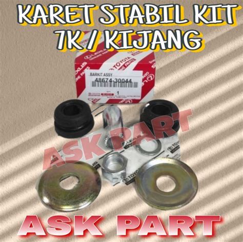 Karet Stabil Bush Barkit Bar Kit Assy Set Toyota Kf K Kijang Kapsul