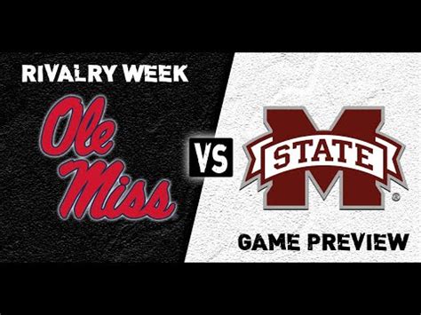 Egg Bowl Ole Miss Vs Mississippi State In Depth Breakdown Of The