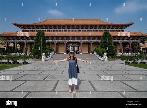 View Of Fo Guang Shan Giant Buddha Memorial Center Gate Entrance Stock