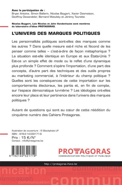 L univers des marques politiques t 5 stratégies médiatiques et