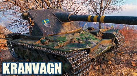 Kranvagn 12 1K DMG 6 KILLS WoT Gameplay YouTube