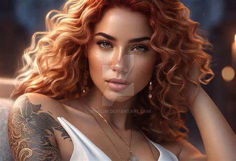 Curly Haired Woman Portrat Img 1317 By Nikalim On Deviantart