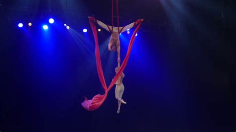 Aerial Silks Duo Spin Circus Act Elegant Entertainment Youtube