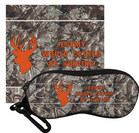 Custom Hunting Camo Eyeglass Case And Cloth Personalized Youcustomizeit