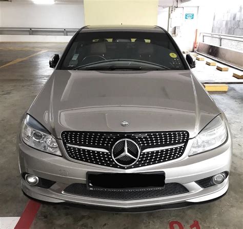 C Class W Diamond Black Grille