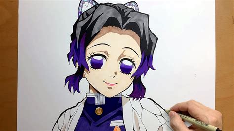 How To Draw Shinobu Kocho From Demon Slayer Shinobu Kocho Draw