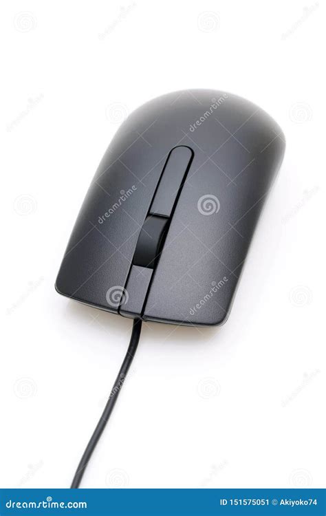 Computer Mouse With Cable Stock Image Image Of Color 151575051