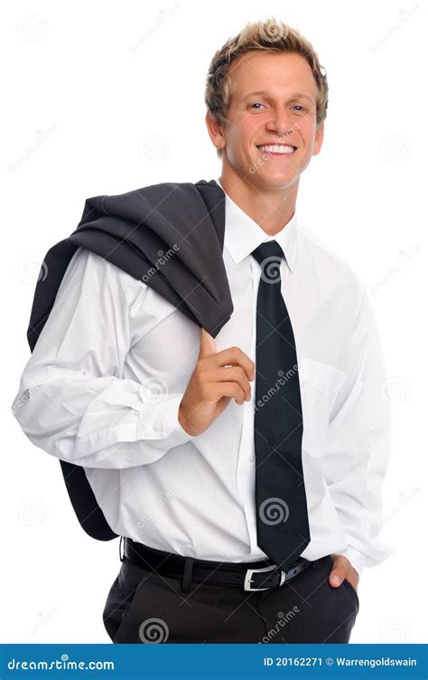 Smiling Man With Business Suit In Studio Stock Image Image 20162271