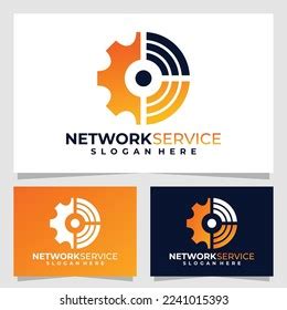 Network Logo Vector Design Isolated Stock Vector (Royalty Free ...