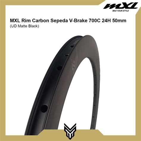 Jual Mxl Rim Sepeda Balap Road Bike Bahan Carbon V Brake H H