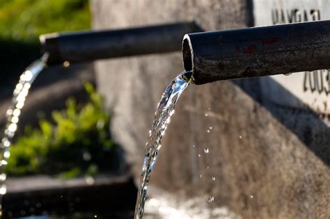 Premium Photo | Healthy drinking water fountains in the natural environment