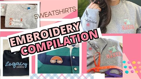 Machine Embroidery Projects Compilation Machine Embroidery On