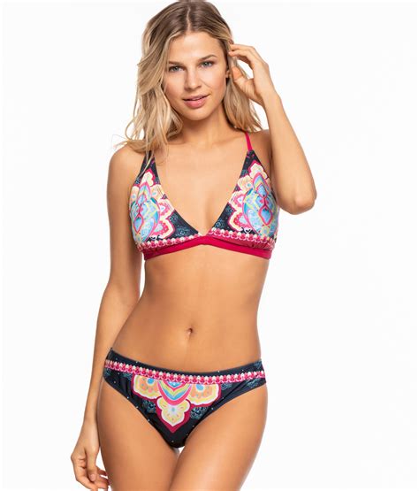 Bikini Triángulo Estampada Bianca Mare Lenceria Moda