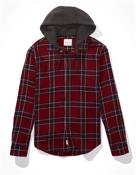 Ae Flannel Hoodie