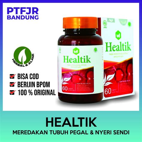 Jual HEALTIK OBAT HERBAL ASAM URAT REMATIK NYERI SENDI PEGEL LINU