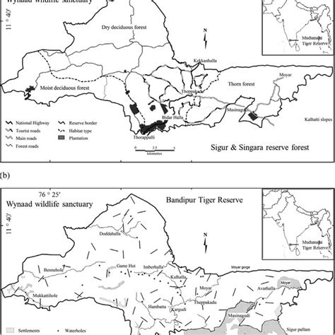 Mudumalai Tiger Reserve and its location in India showing the reserve... | Download Scientific ...