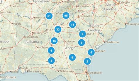 Georgia Rv Parks Map