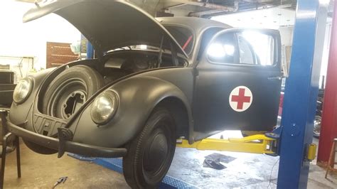 My dad's current project. 1943 Beetle used in WWII, jumping out of time ...