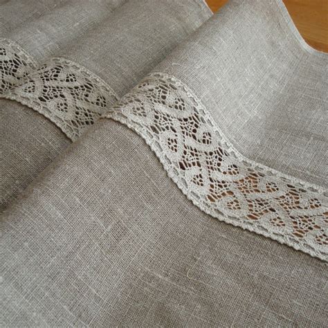 Burlap and Lace Table Runner - Etsy