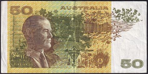 Australia 1985 50 Johnston Fraser OCR B First Prefix Fine The