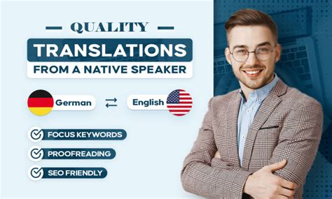 Professionally Translate English To German And German To English By