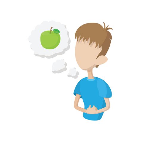 Man Feel Hungry Icon Cartoon Style Vector Art At Vecteezy