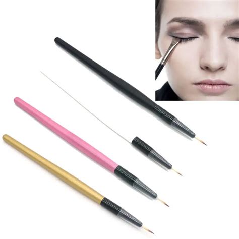 Eyeliner Brush Makeup Brush Eyeliner Eye Liner Brush Pen Wooden Handle Advanced Aluminum Tube