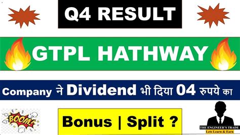 Gtpl Hathway Q4 Results Gtpl Hathway Result Gtpl Hathway Share