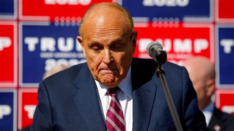 Rudy Giuliani Has New York Law Licence Suspended Bbc News