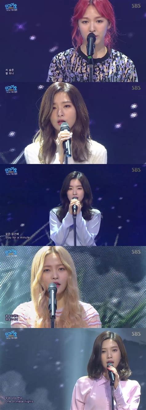 인기가요 레드벨벳 이하이·마마무 누르고 1위 5관왕 종합