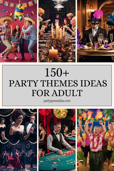 party themes ideas  adult fun party games ideas  adults