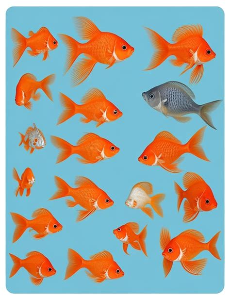 Premium Vector Vector Goldfish Isolated On White Background