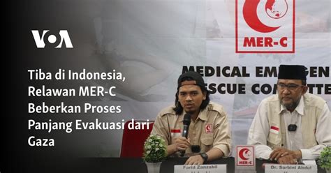 Tiba Di Indonesia Relawan Mer C Beberkan Proses Panjang Evakuasi Dari