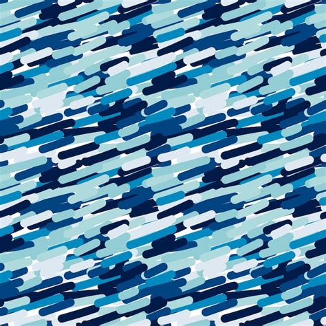 Premium Vector Seamless Camouflage Pattern In Blue And White Colors