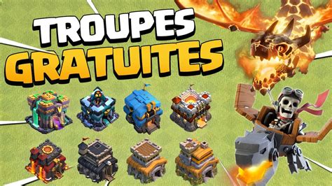 Les Troupes Deviennent Gratuites Sur Clash Of Clans Youtube