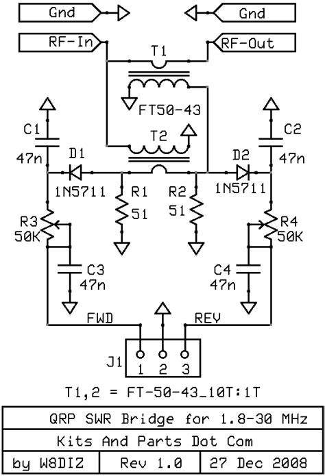 Mhz Swr Bridge Rf Swr Reflection Bridge For Rf Network New M