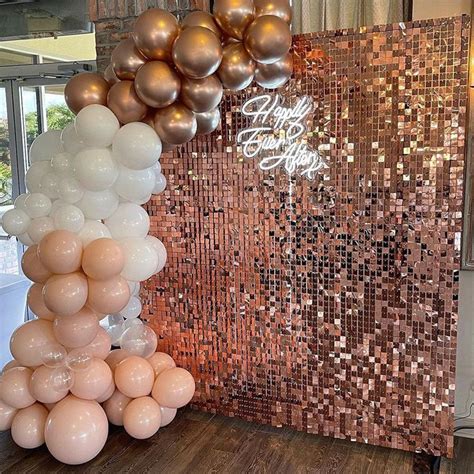 Lofaris Mirror Sequin Backdrop Panels Party Favor For House Decor