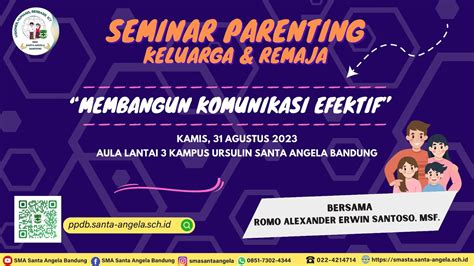 Seminar Parenting Membangun Komunikasi Efektif Bersama Romo Alexander