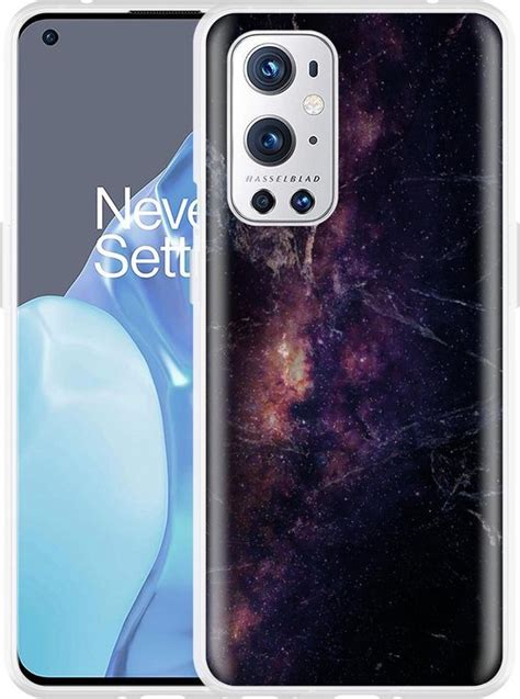 Oneplus Pro Hoesje Black Space Marble Designed By Cazy Bol