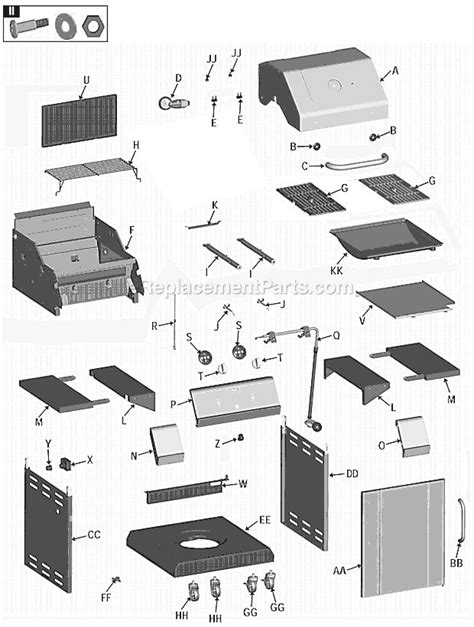 Charbroil Grill Parts Diagram Parts Grill Gas Burner Broil C