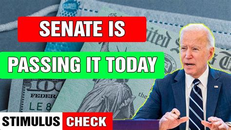 Stimulus Check Update Senate Is Passing It Today Check Deposit Dates