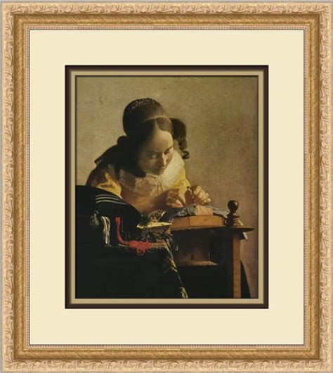 Johannes Vermeer The Lacemaker Custom Framed Print Etsy