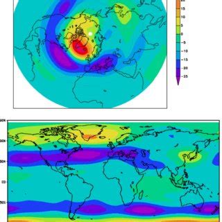 Composite Map Of The Boreal Winter Hpa Geopotential Height Field