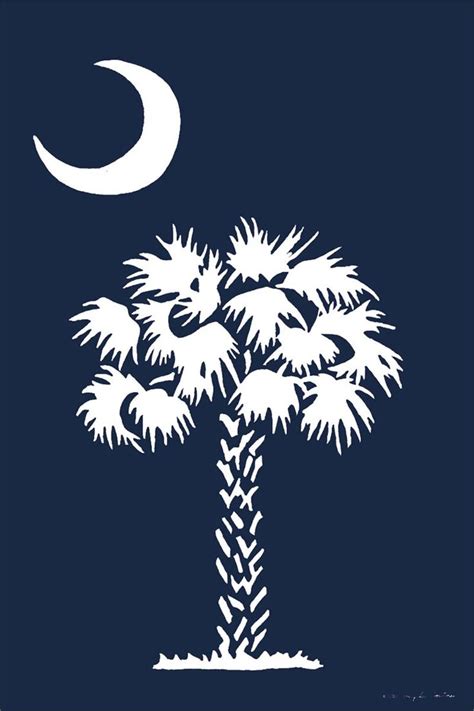 Palmetto Moon South Carolina Art Custom Decor Palmetto Moon